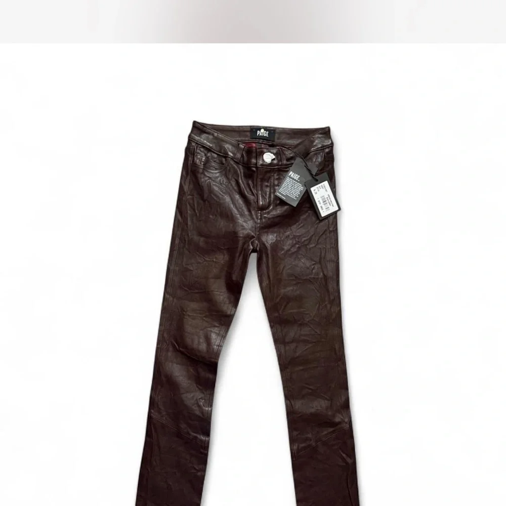 PAIGE leather Skinny Pants - Picture 1 of 5